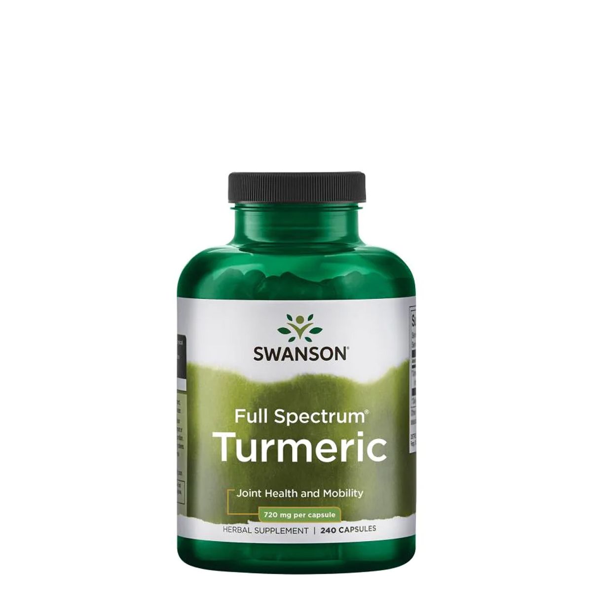 Kurkuma 720 mg, Swanson Turmeric, 240 kapszula