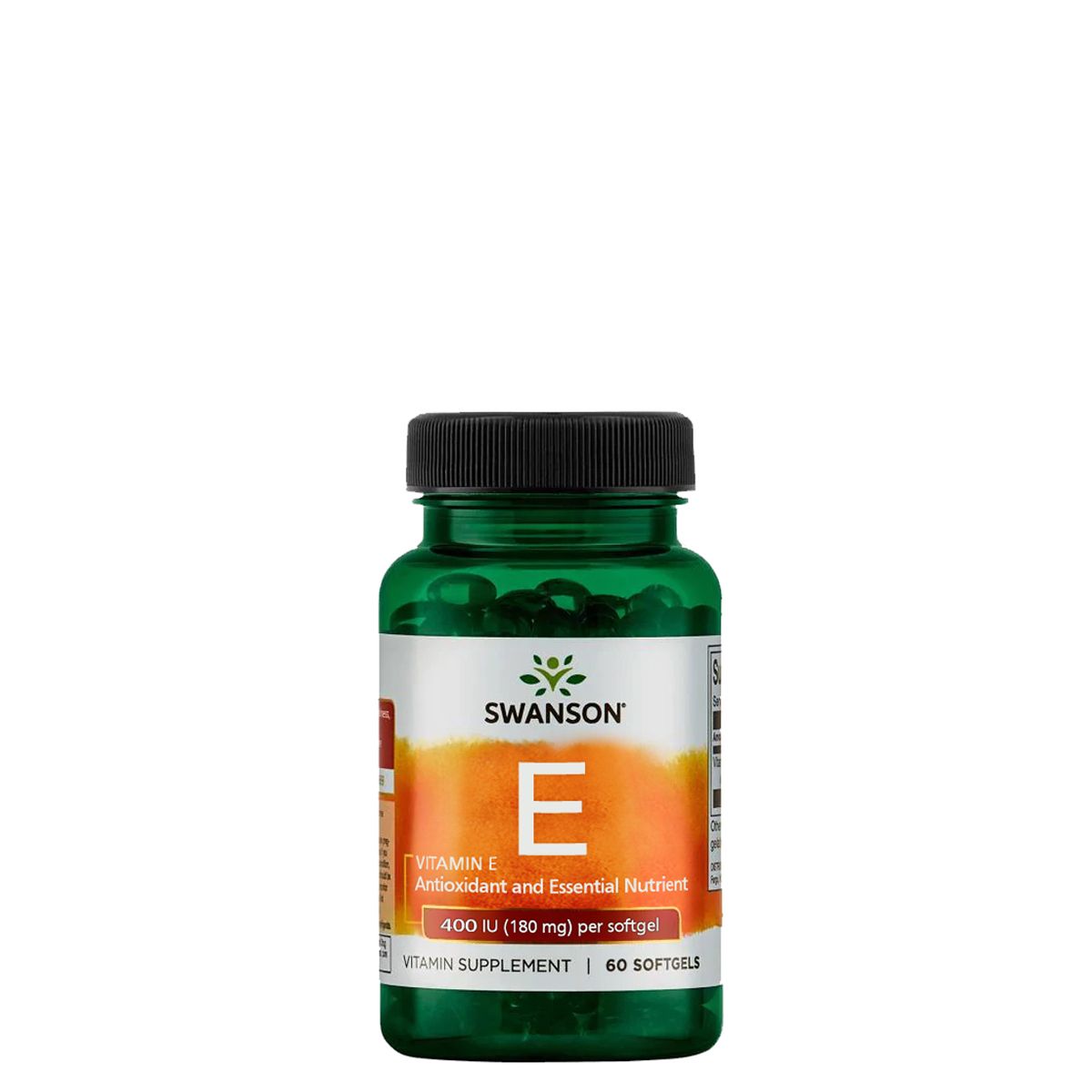 E-vitamin 400 IU, Swanson Vitamin E, 60 kapszula