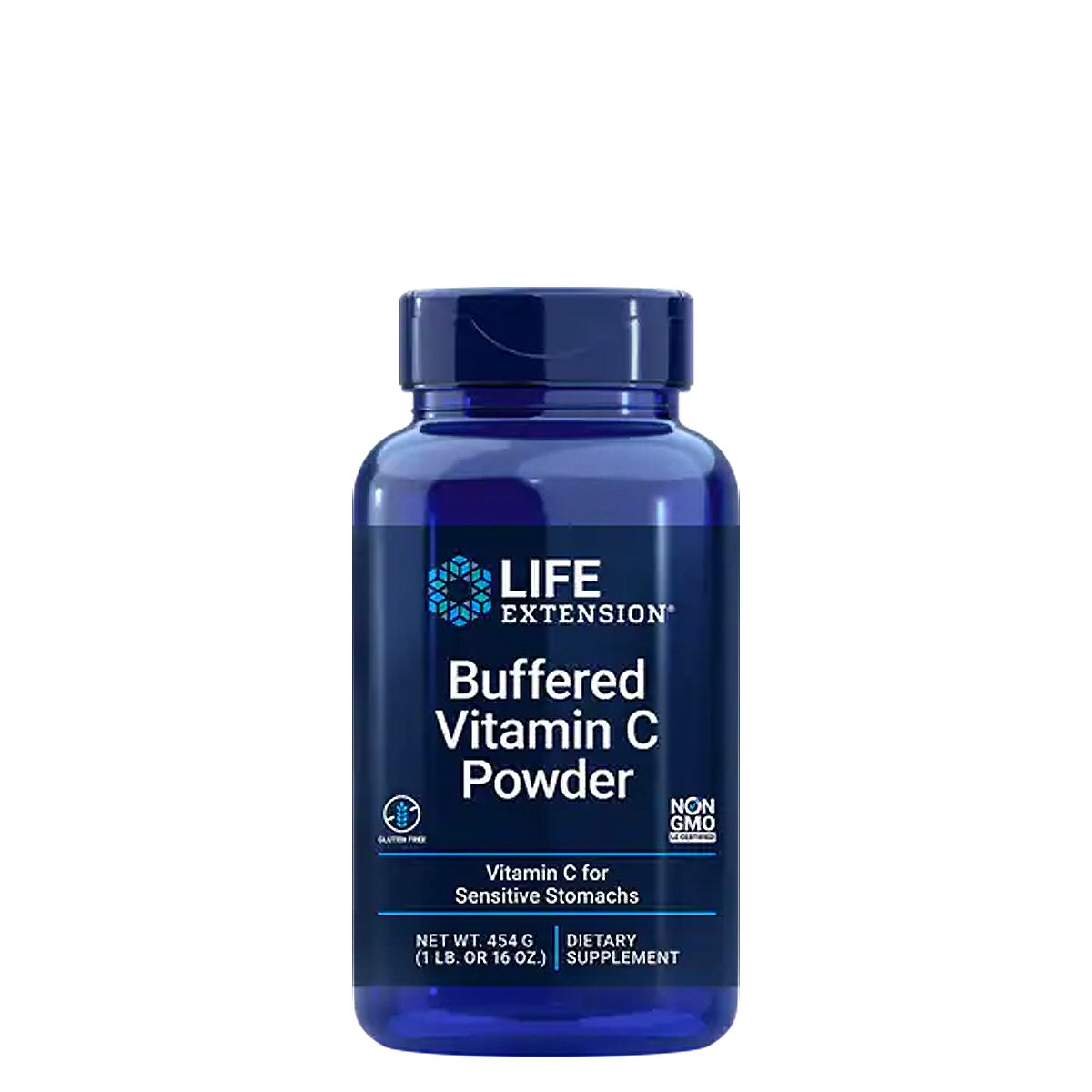 Pufferelt C-vitamin érzékeny gyomrúak számára, Life Extension Buffered Vitamin C Powder, 454 g