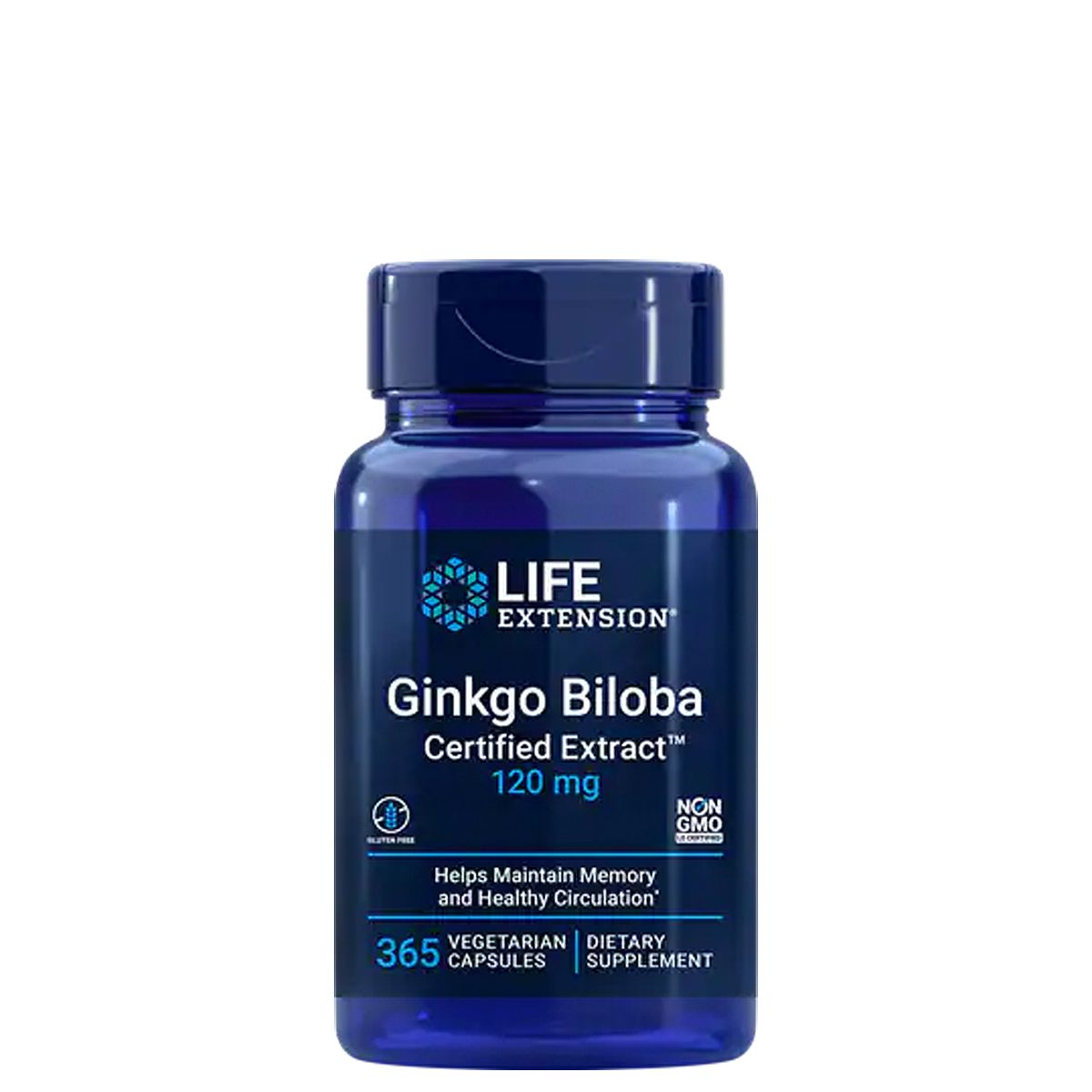 Ginkgo biloba kivonat 120 mg, Life Extension Ginkgo Biloba, 365 kapszula