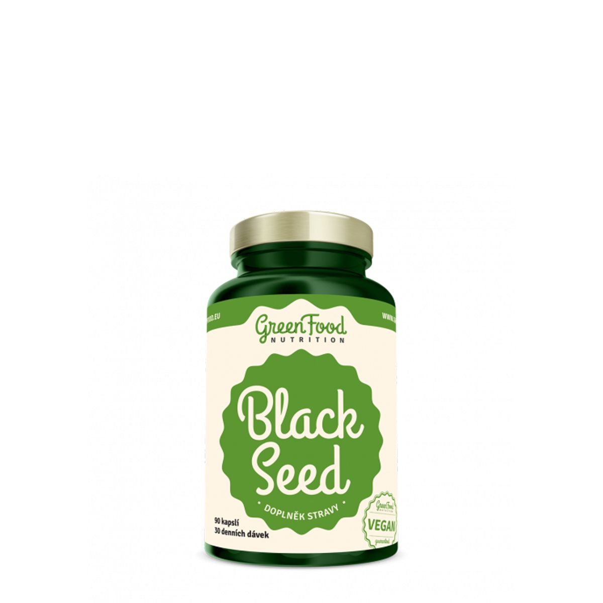 Feketekömény 750 mg, GreenFood Nutrition Black Seed, 90 kapszula