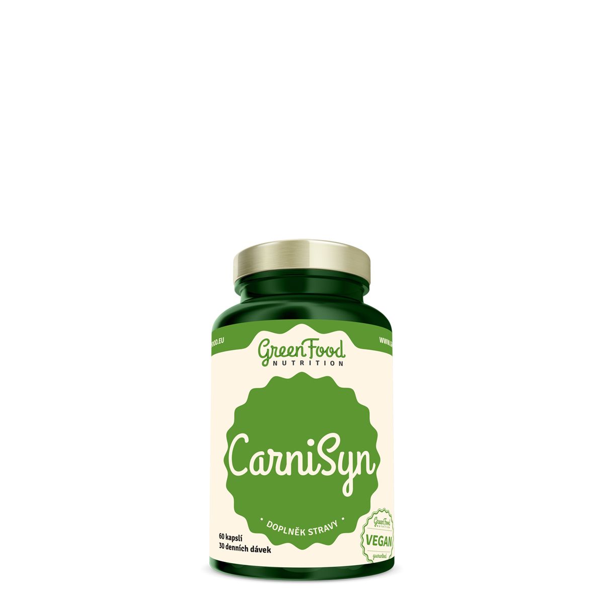 Karnitin-szinefrin súlycsökkentő formula, GreenFood Nutrition CarniSyn, 60 kapszula