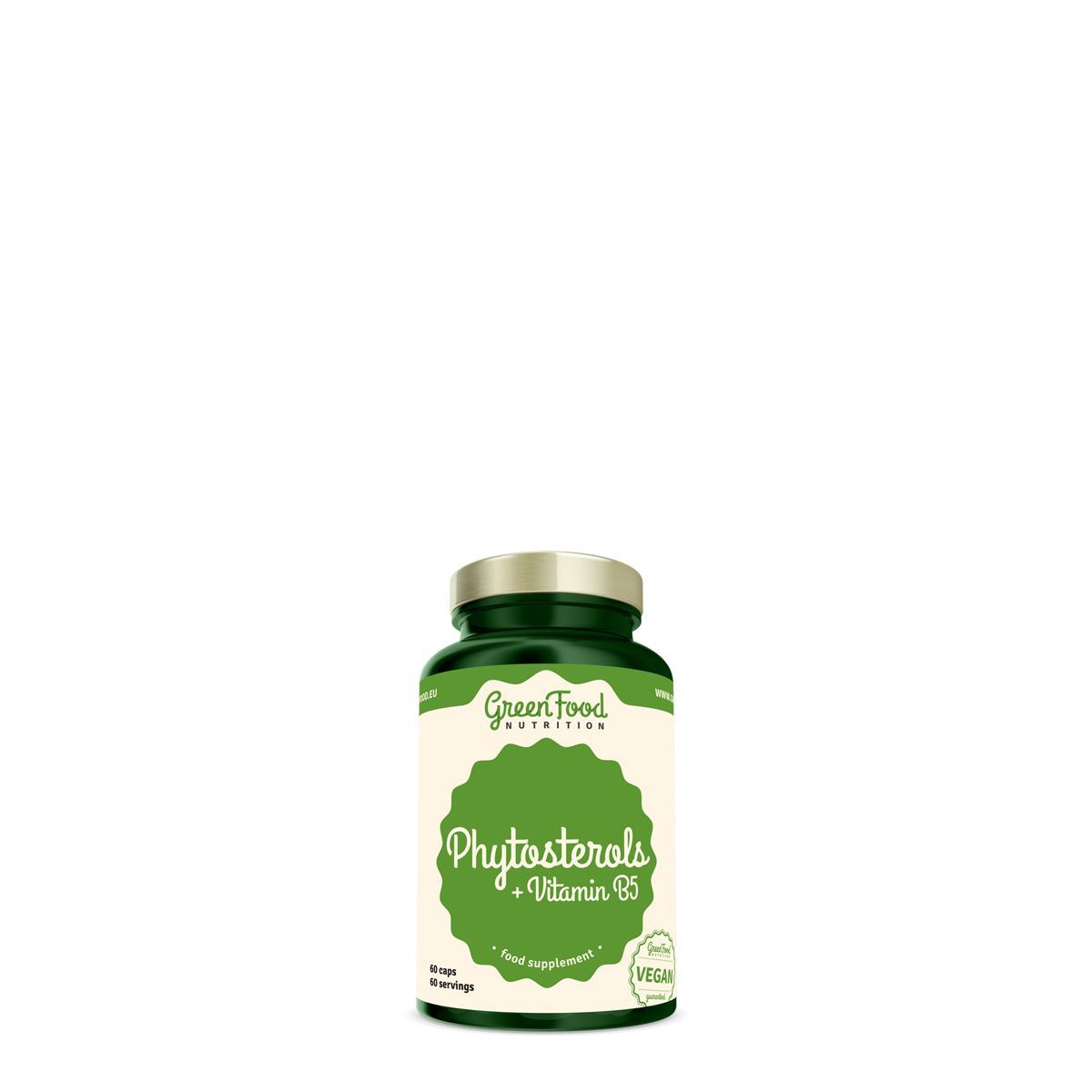 Fitoszterol komplex, GreenFood Phytosterols + Vitamin B5, 60 kapszula