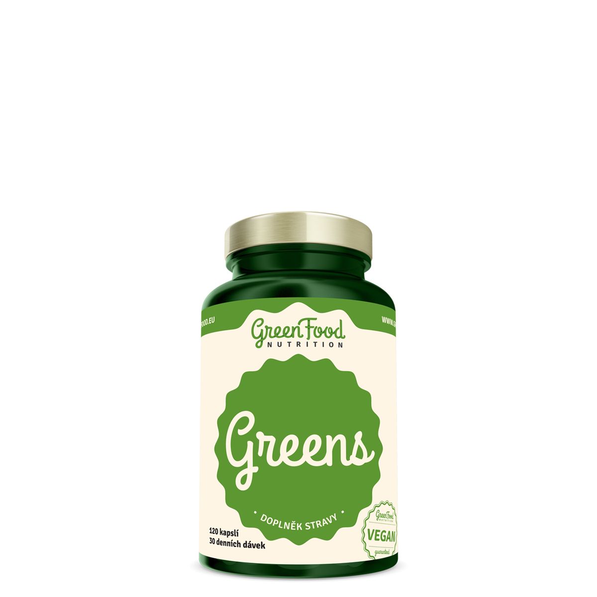 Árpafű-klorella-spirulina komplex, GreenFood Nutrition Greens, 120 kapszula