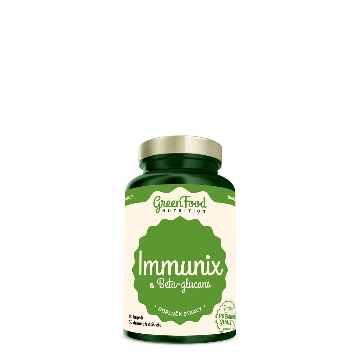 Immunerősítő béta-glükánnal, GreenFood Nutrition Immunix & Beta-Glucans, 90 kapszula