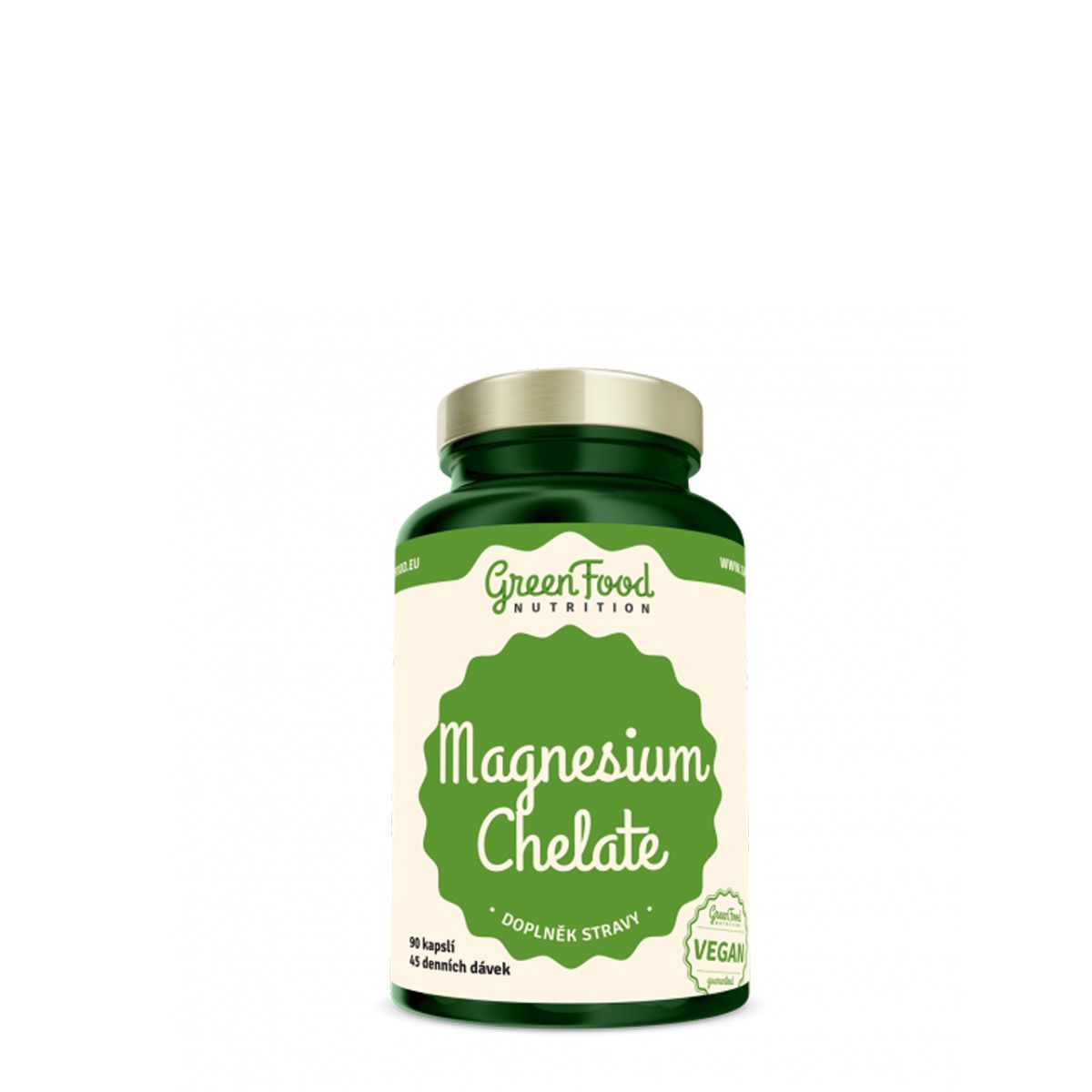 Magnézium kelát, GreenFood Nutrition Magnesium Chelate, 90 kapszula
