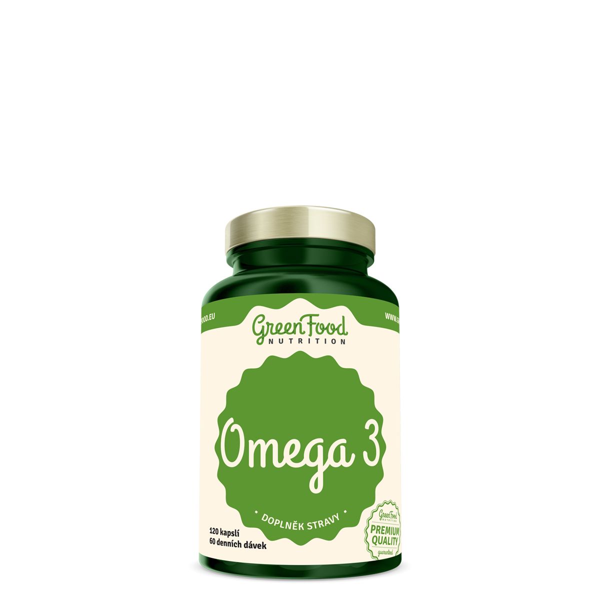 Halolaj 1000 mg 30% omega-3 , GreenFood Nutrition Omega-3, 120 kapszula