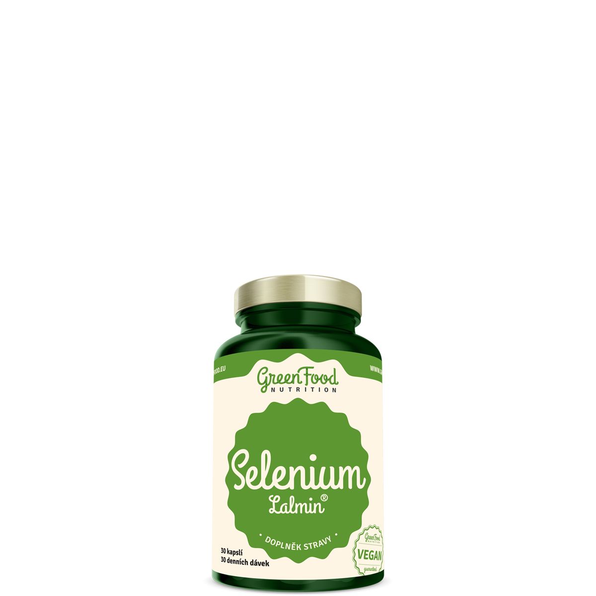 Szerves kötésű szelén, GreenFood Nutrition Selenium Lalmin, 30 kapszula
