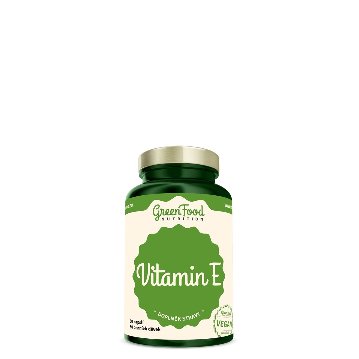 E-vitamin 12 mg, GreenFood Nutrition Vitamin E, 60 kapszula