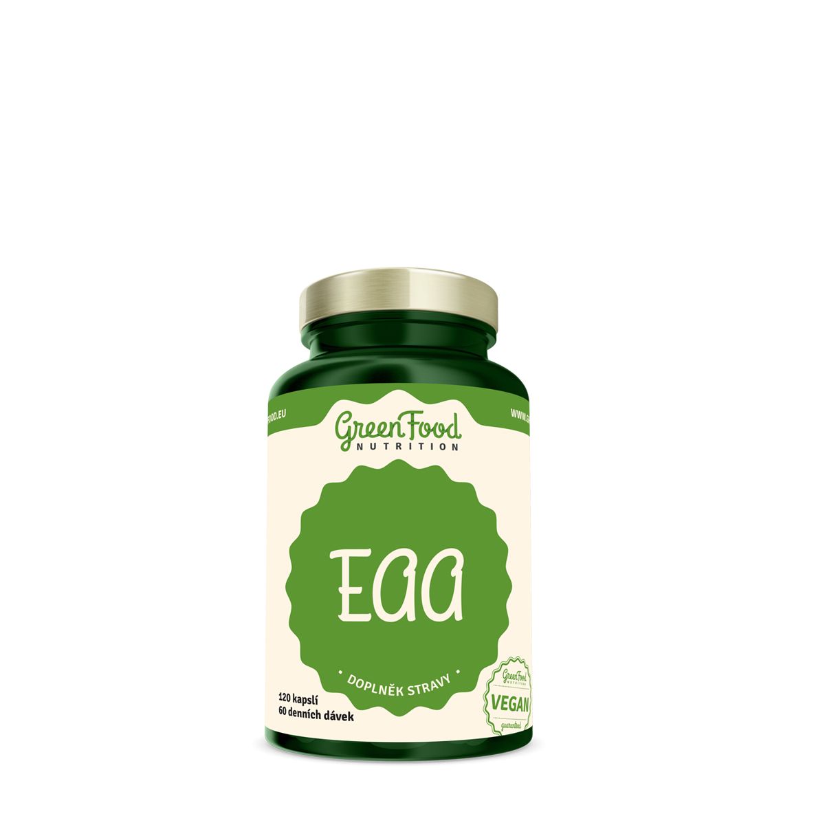Eszenciális aminosav formula, GreenFood Nutrition EAA, 120 kapszula