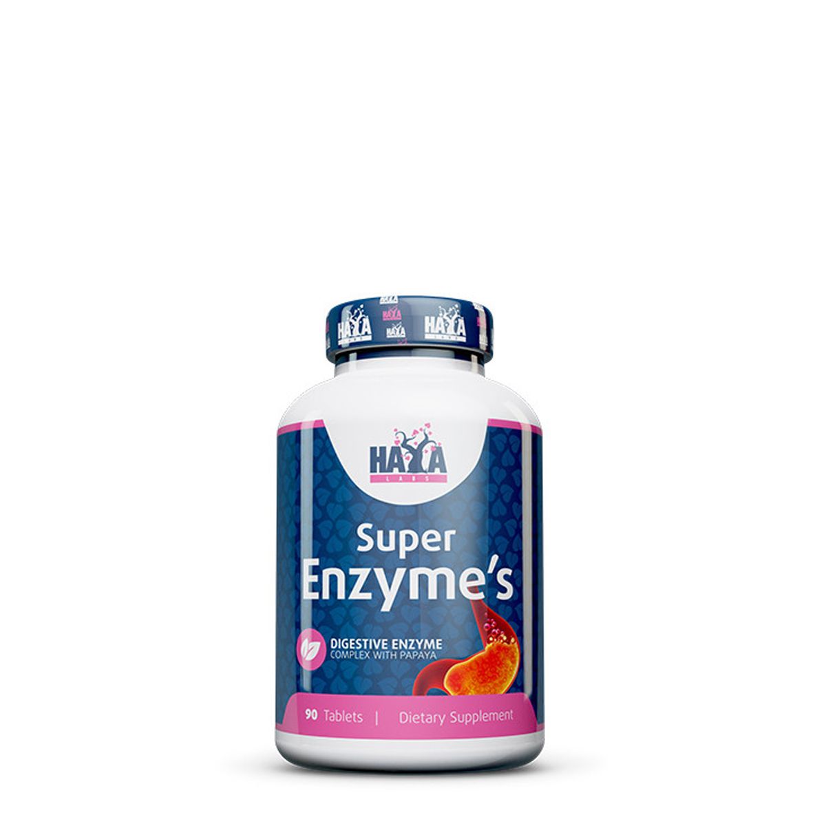 Emésztőenzim keverék, Haya Labs Super Enzymes, 90 tabletta