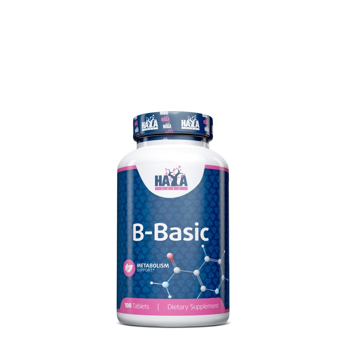 B-vitamin komplex, Haya Labs B-Basic, 100 tabletta
