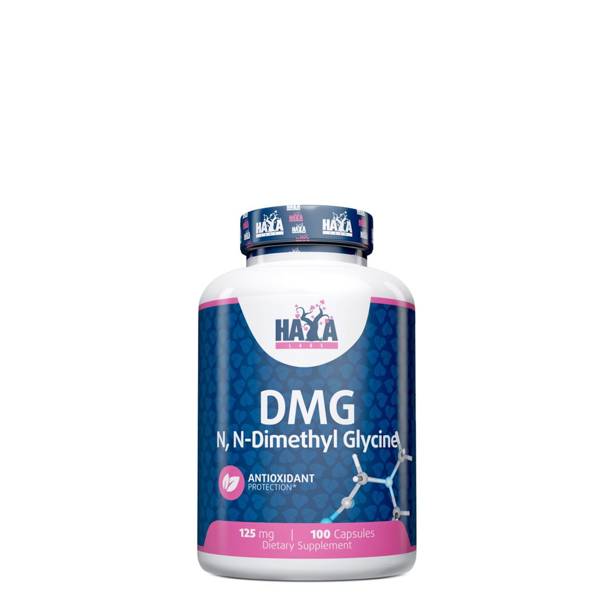 Dimetil-glicin 125 mg, Haya Labs DMG N,N-Dimethyl-Glycine, 100 kapszula