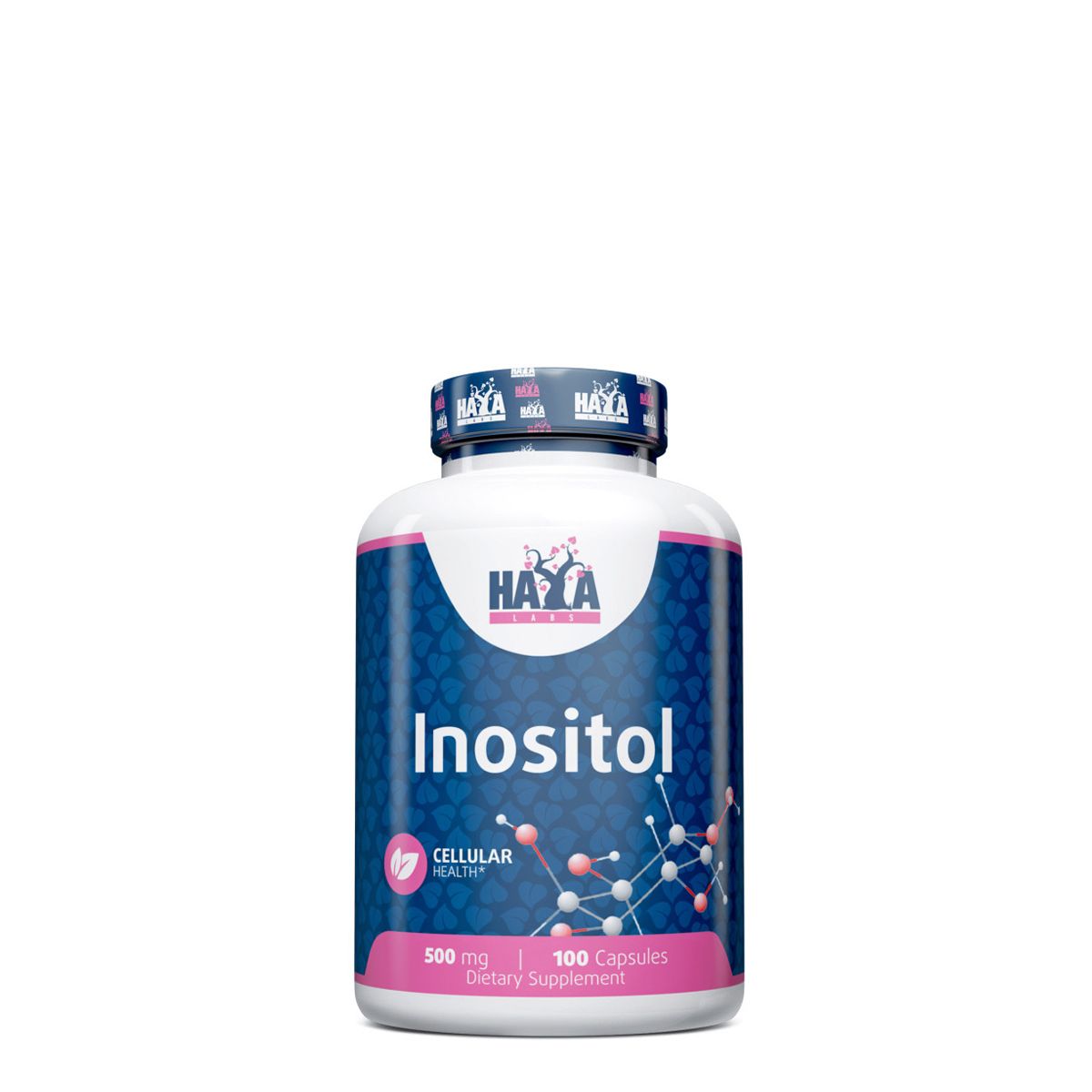 Inozitol 500 mg, Haya Labs Inositol, 100 kapszula