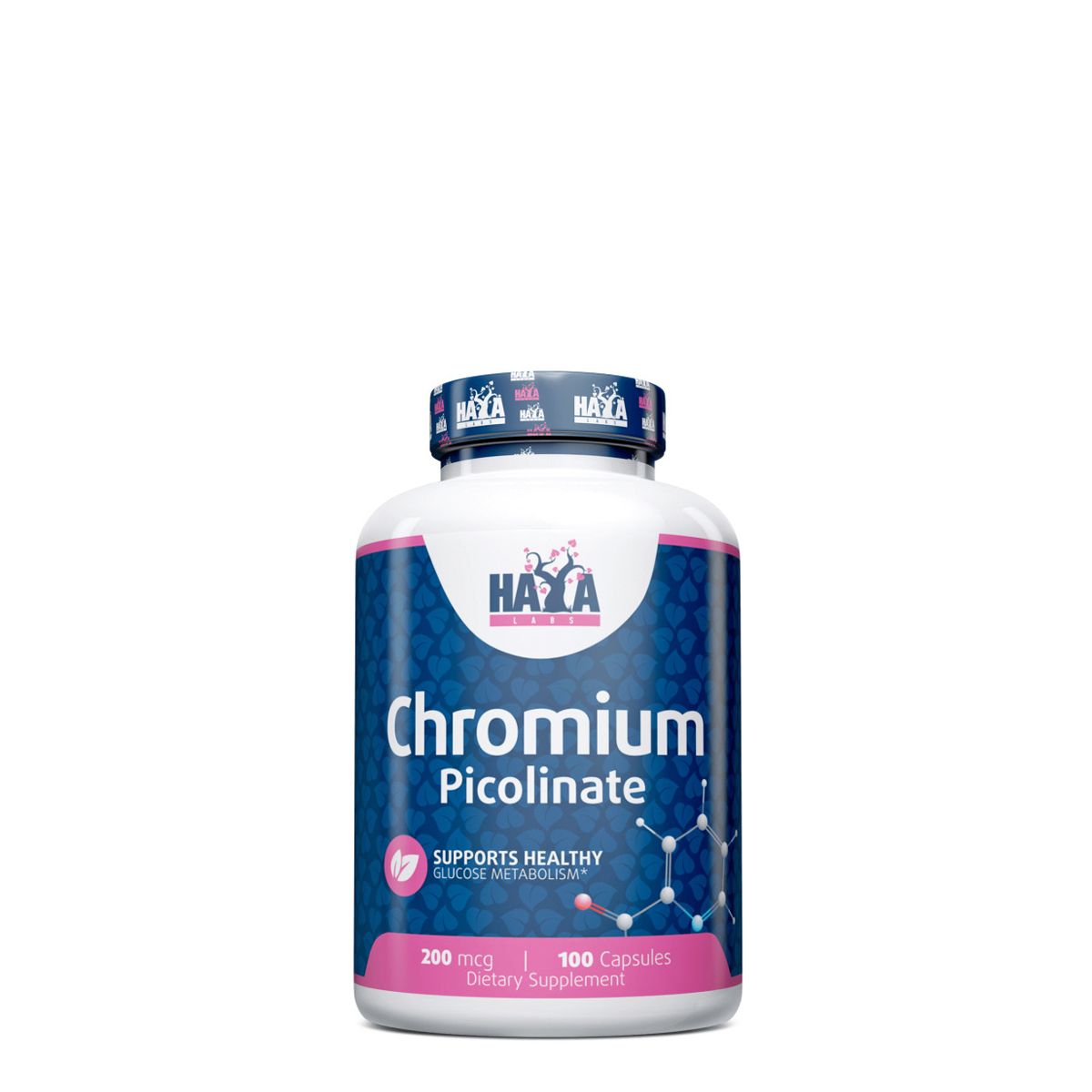 Króm pikolinát, Haya Labs Chromium Picolinate, 100 kapszula