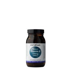 Természetes E-vitamin 400 IU, Viridian Natural Vitamin E, 90 kapszula