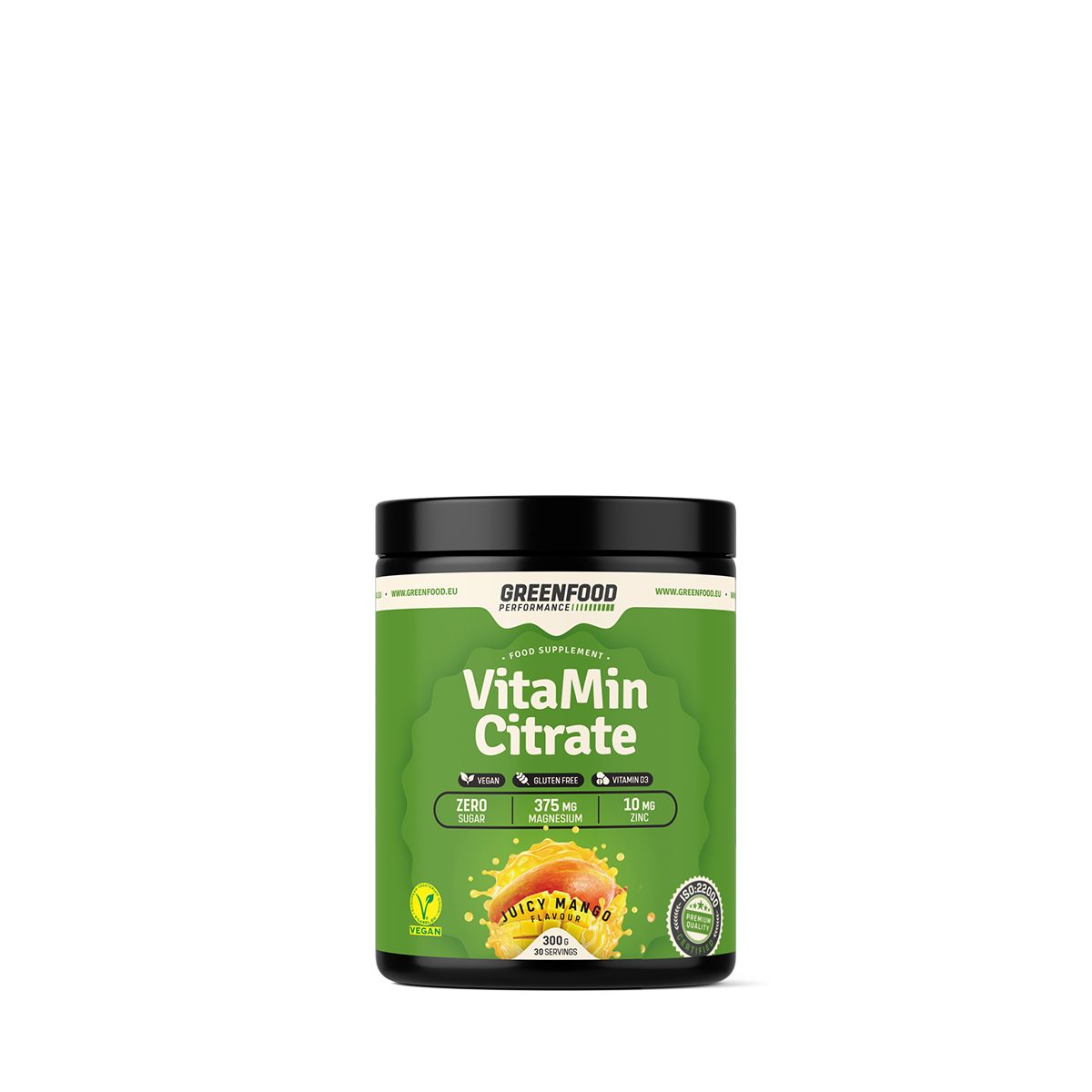 Vitamin citrát multivitamin por, GreenFood Performance Vitamin Citrate, 300 g