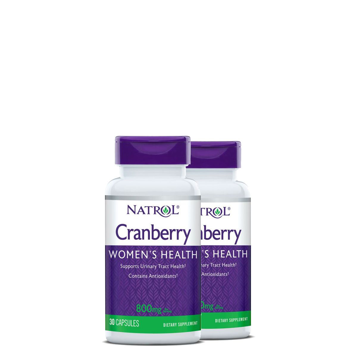 Vörösáfonya 800 mg, Natrol Cranberry, 2x30 kapszula