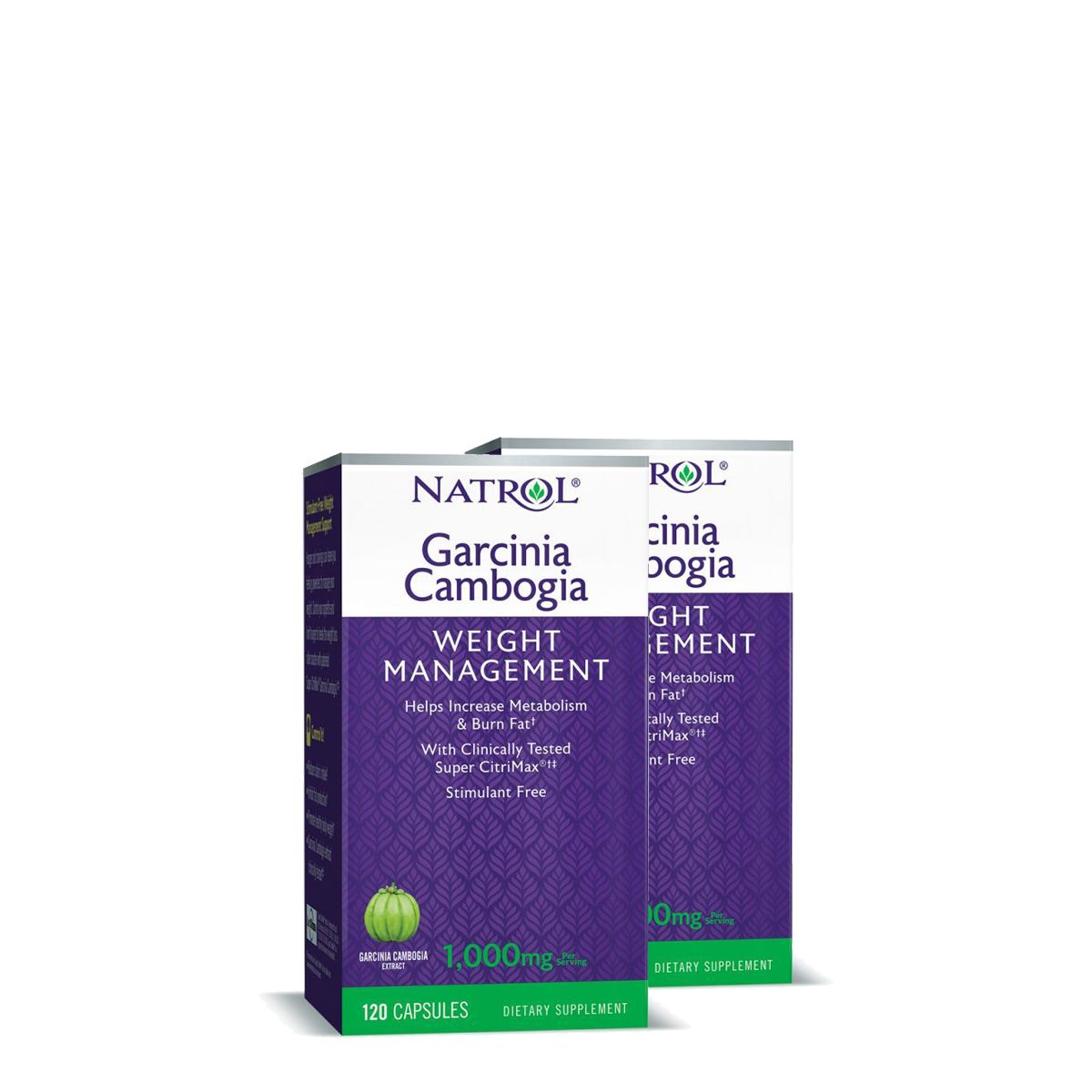 Étvágycsökkentő garcinia 500 mg, Natrol Garcinia Cambogia, 2x120 kapszula
