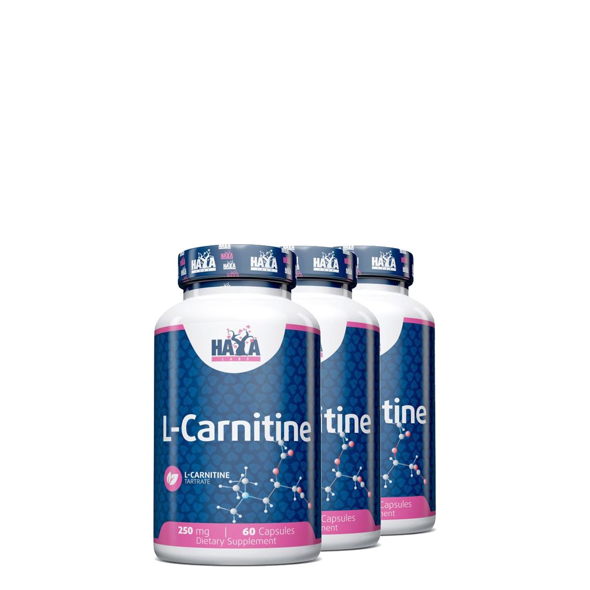 L-karnitin 250 mg, Haya Labs L-Carnitine, 3x60 kapszula