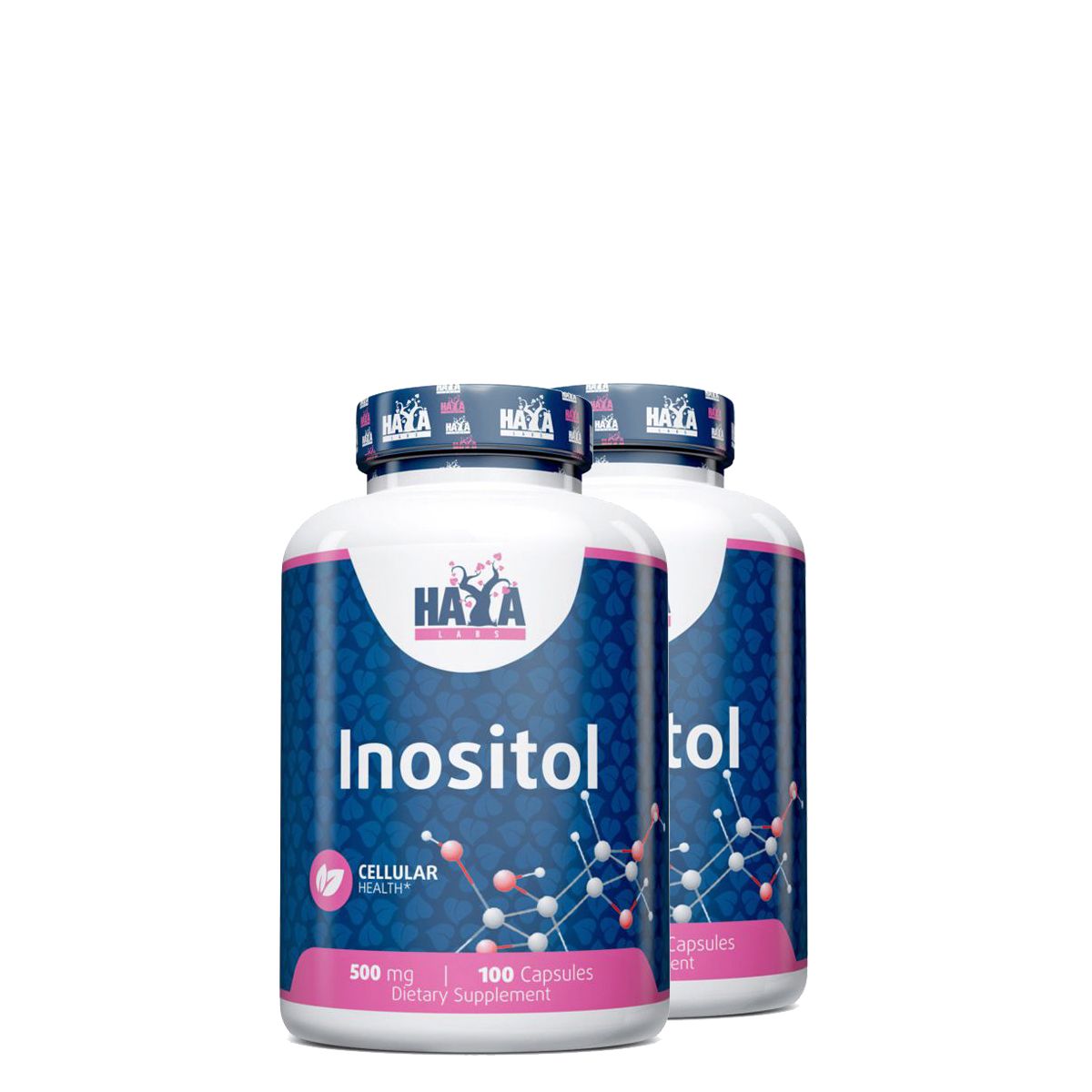 Inozitol 500 mg, Haya Labs Inositol, 2x100 kapszula