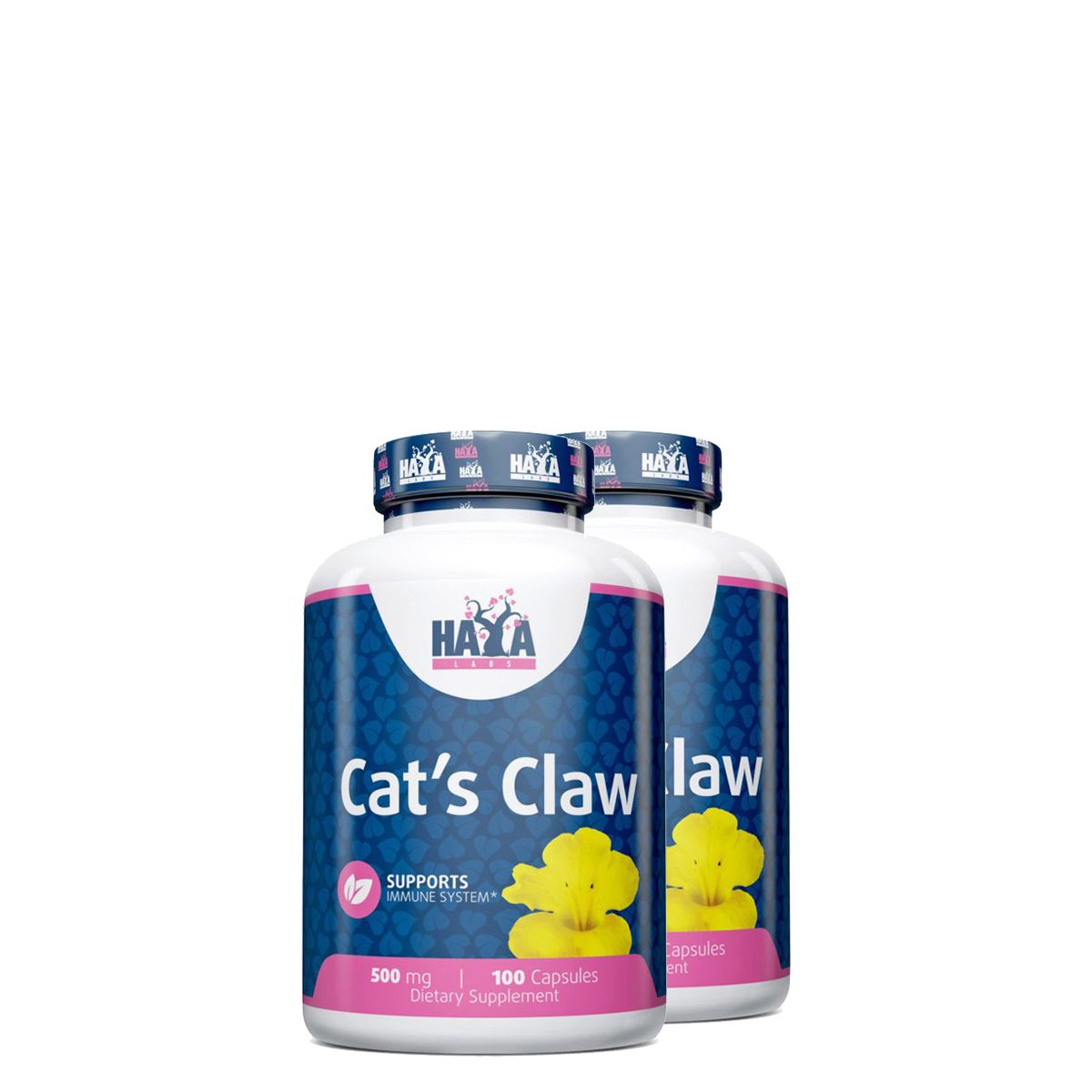 Macskakarom 500 mg, Haya Labs Cat's Claw, 2x100 kapszula