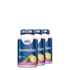 Bromelain enzim 500 mg, Haya Labs Bromelain, 3x60 tabletta