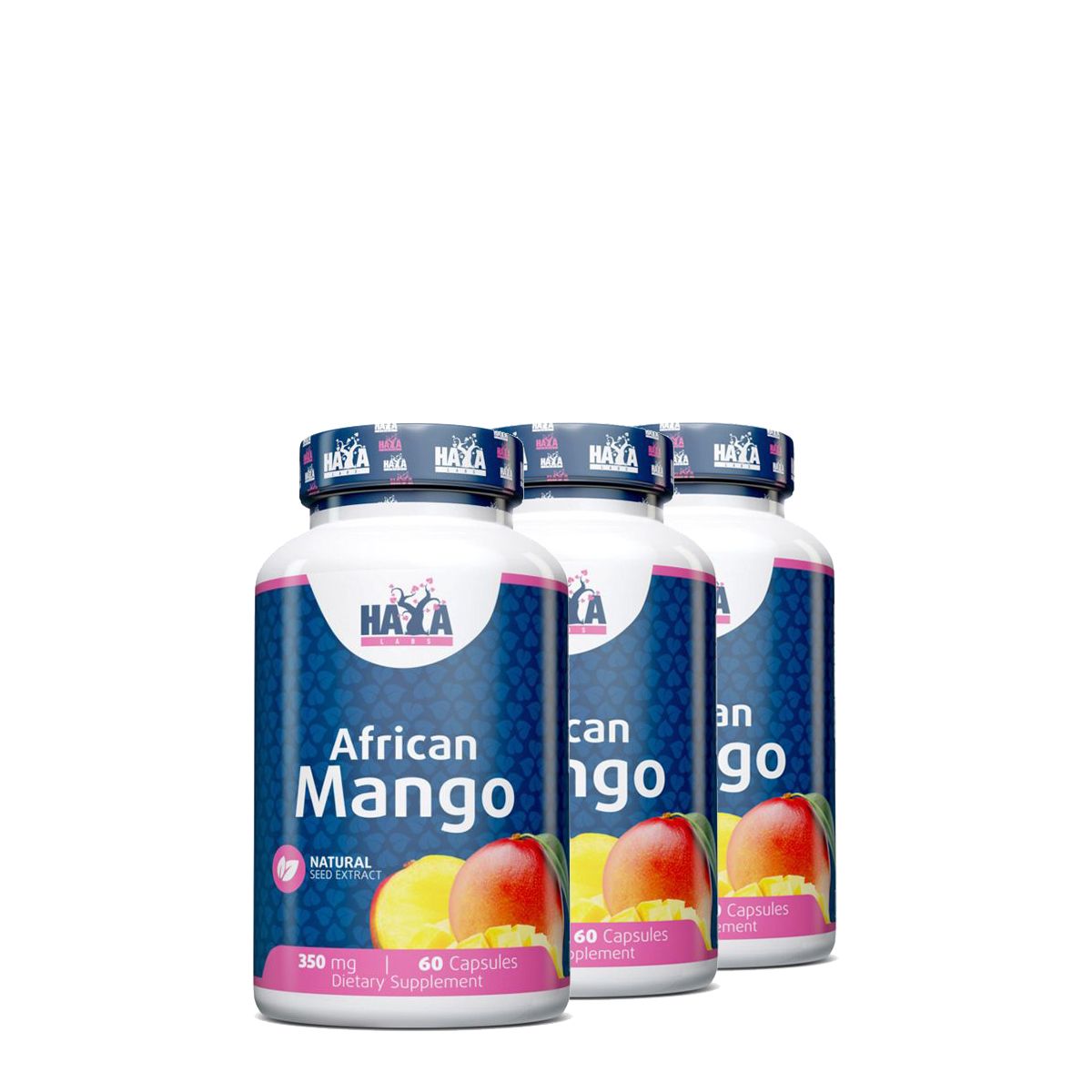 Afrikai mangómag kivonat 350 mg, Haya Labs African Mango, 3x60 kapszula