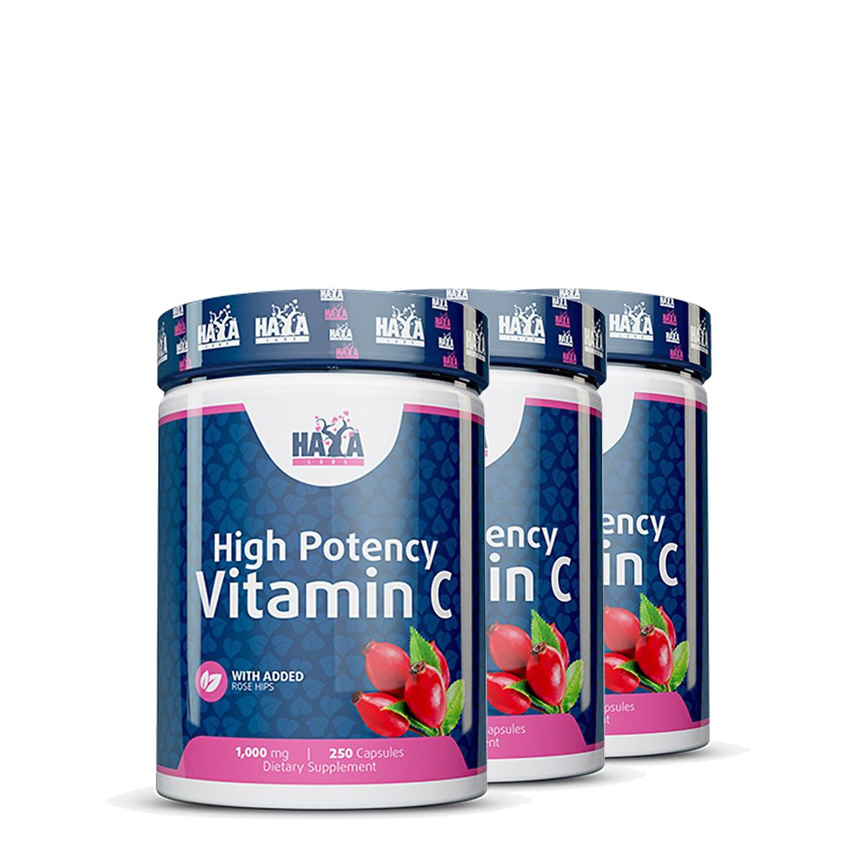 C-vitamin 1000 mg, Haya Labs Vitamin C, 3x250 kapszula