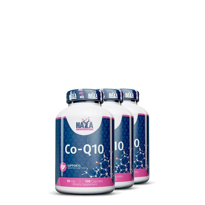 Q10 koenzim 30 mg, Haya Labs Co-Q10, 3x120 kapszula