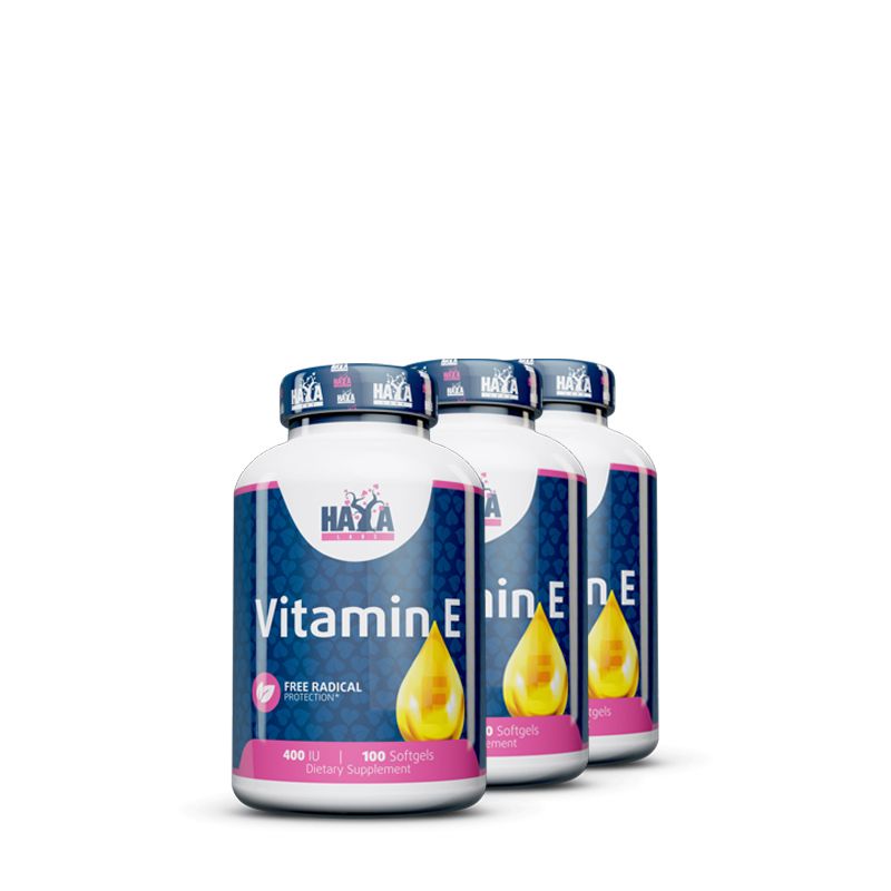 E-vitamin 400 IU, Haya Labs Vitamin E, 3x100 kapszula