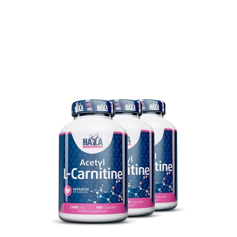 Acetil-l-karnitin, Haya Labs Acetyl-L-Carnitine, 3x100 kapszula