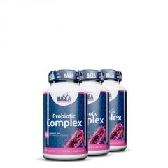 Probiotikum komplex, Haya Labs Probiotic Complex, 10 Billion Acidophilus & Bifidus, 3x30 kapszula