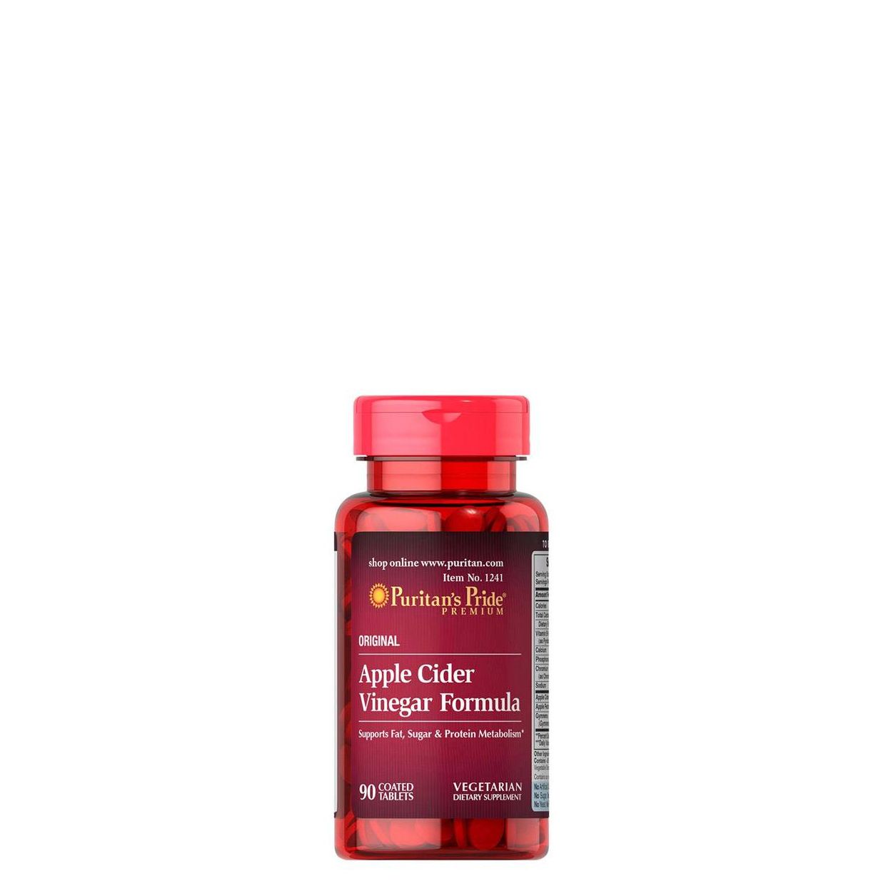 Almaecet komplex formula, Puritan's Pride Apple Cider Vinegar Formula, 90 tabletta