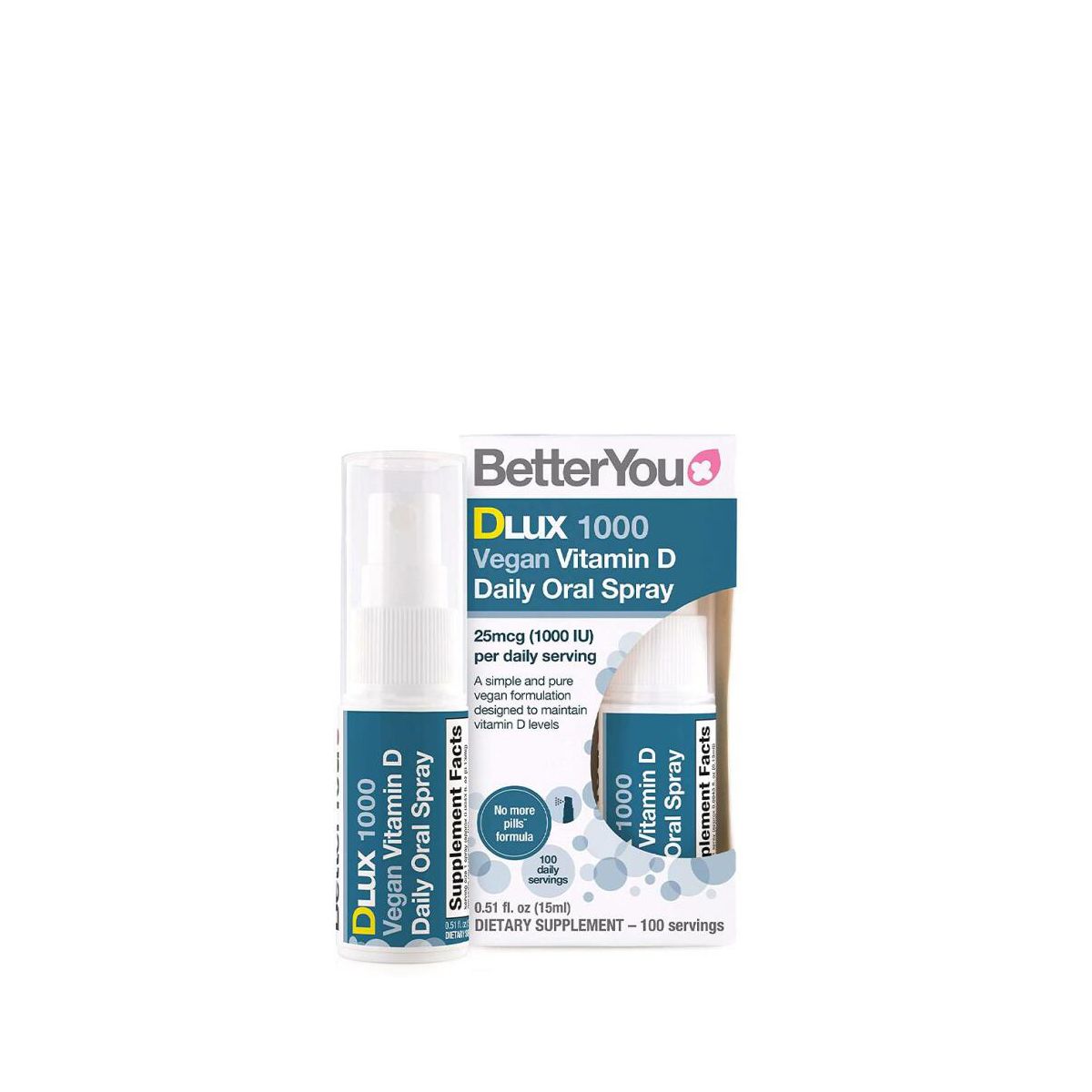 Vegán D-vitamin 1000 IU szájspray, BetterYou DLUX 1000 Oral Spray, 12 ml