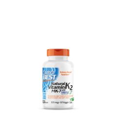 Természetes K2 MK-7, Doctor's Best Natural Vitamin K2 MK-7 with MenaQ7, 60 kapszula