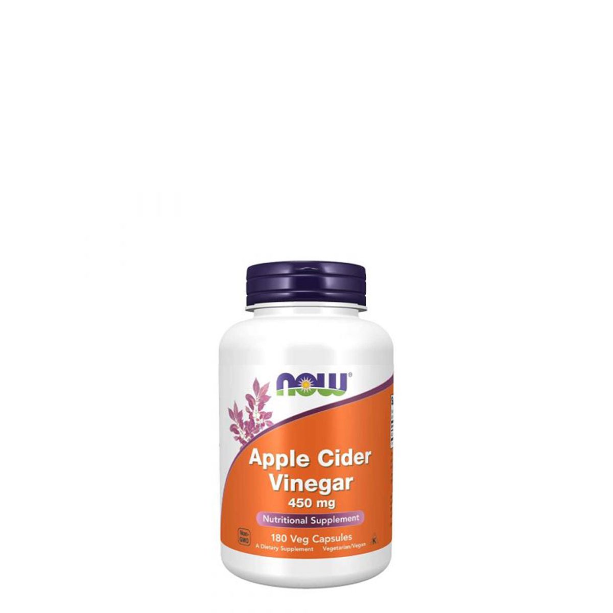 Almaecet 450 mg, Now Apple Cider Vinegar, 180 kapszula