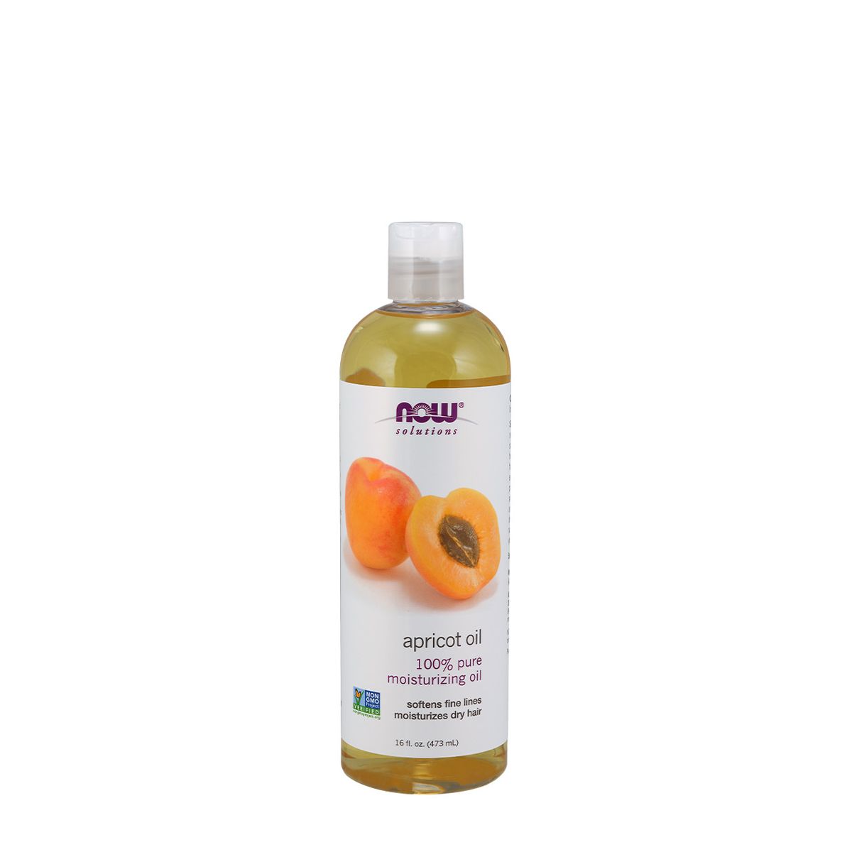 Barackmag olaj, Now 100% Pure Moisturizing Apricot Oil, 473 ml