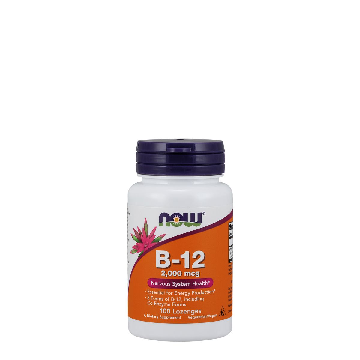 B-12 vitamin 2000 mcg, Now B-12, 100 tabletta