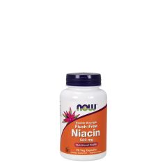 Bőrpír mentes niacin 500 mg, Now Flush Free Niacin, 90 kapszula