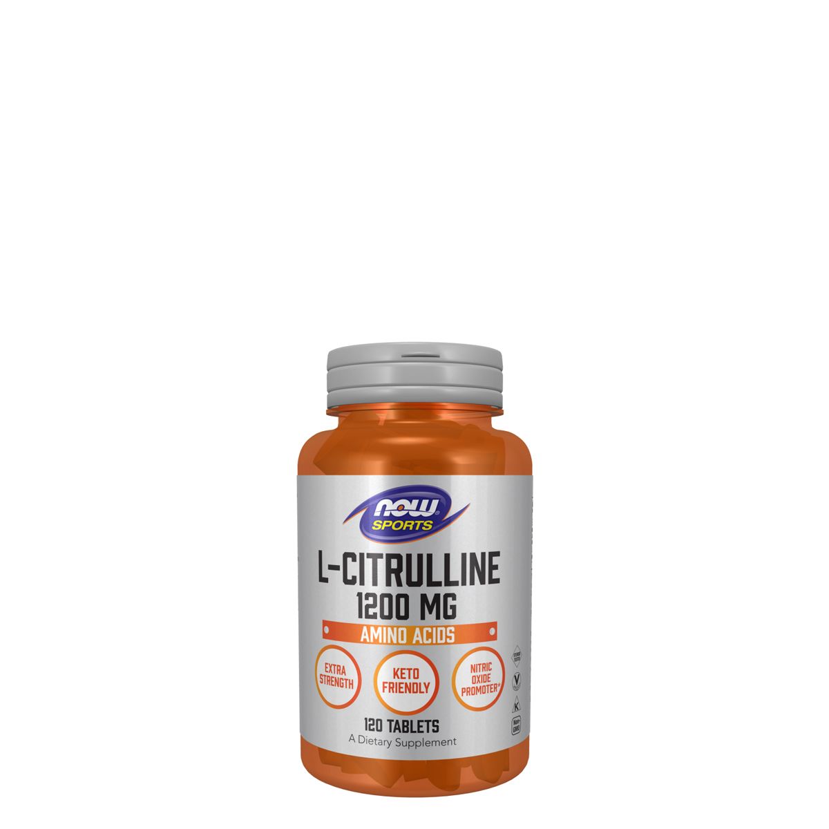 L-citrullin 1200 mg, Now L-Citrulline, 120 tabletta