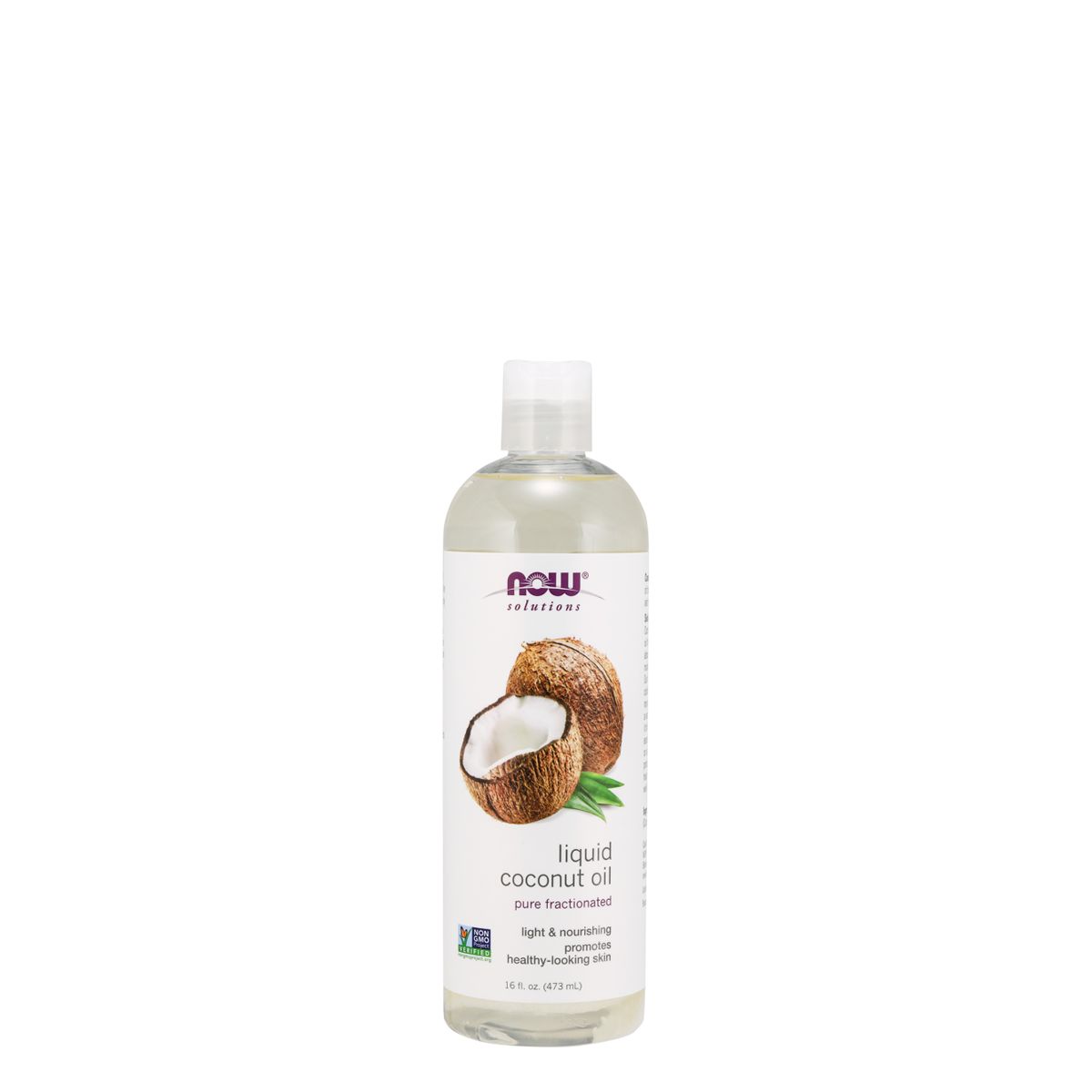 Folyékony kókuszolaj hidratáló, Now Liquid Coconut Oil, 473 ml