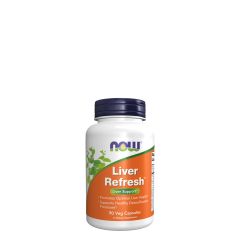 Májvédő és méregtelenítő formula, Now Liver Refresh, 90 kapszula
