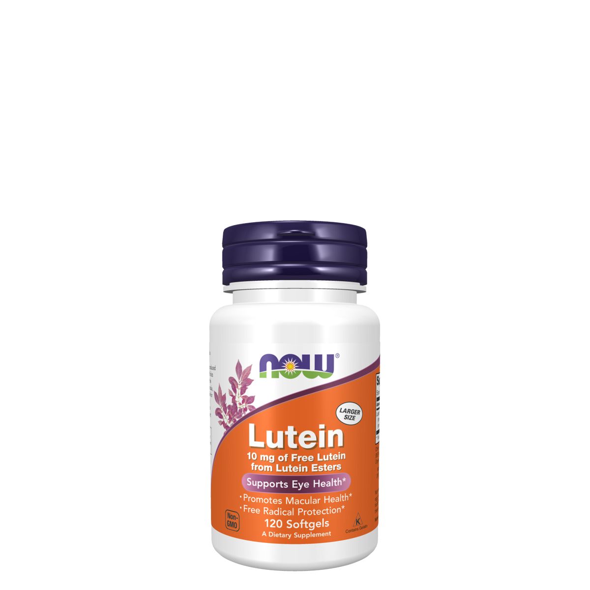 Lutein 10 mg lutein észterből, Now Free Lutein from Lutein Esters, 120 kapszula