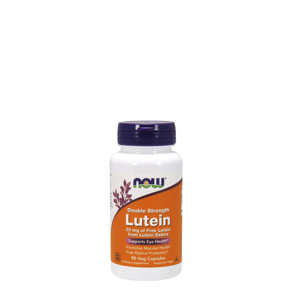 Dupla dózisú lutein 20 mg, Now Double Strength Free Lutein from Lutein Esters, 90 kapszula