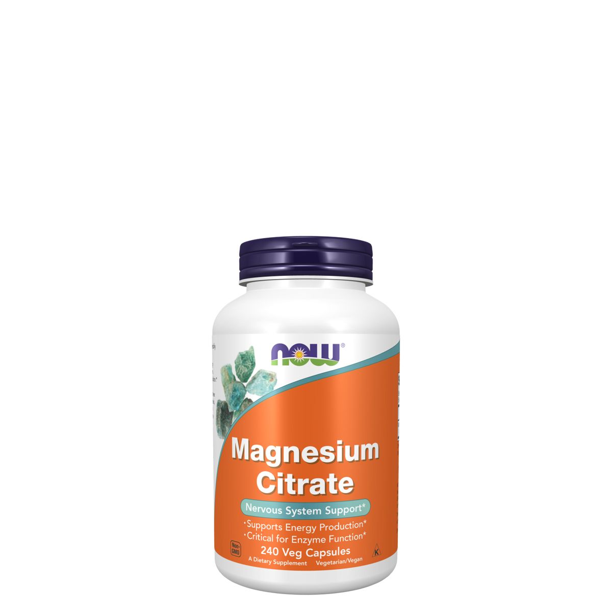 Magnézium citrát, Now Magnesium Citrate, 240 kapszula