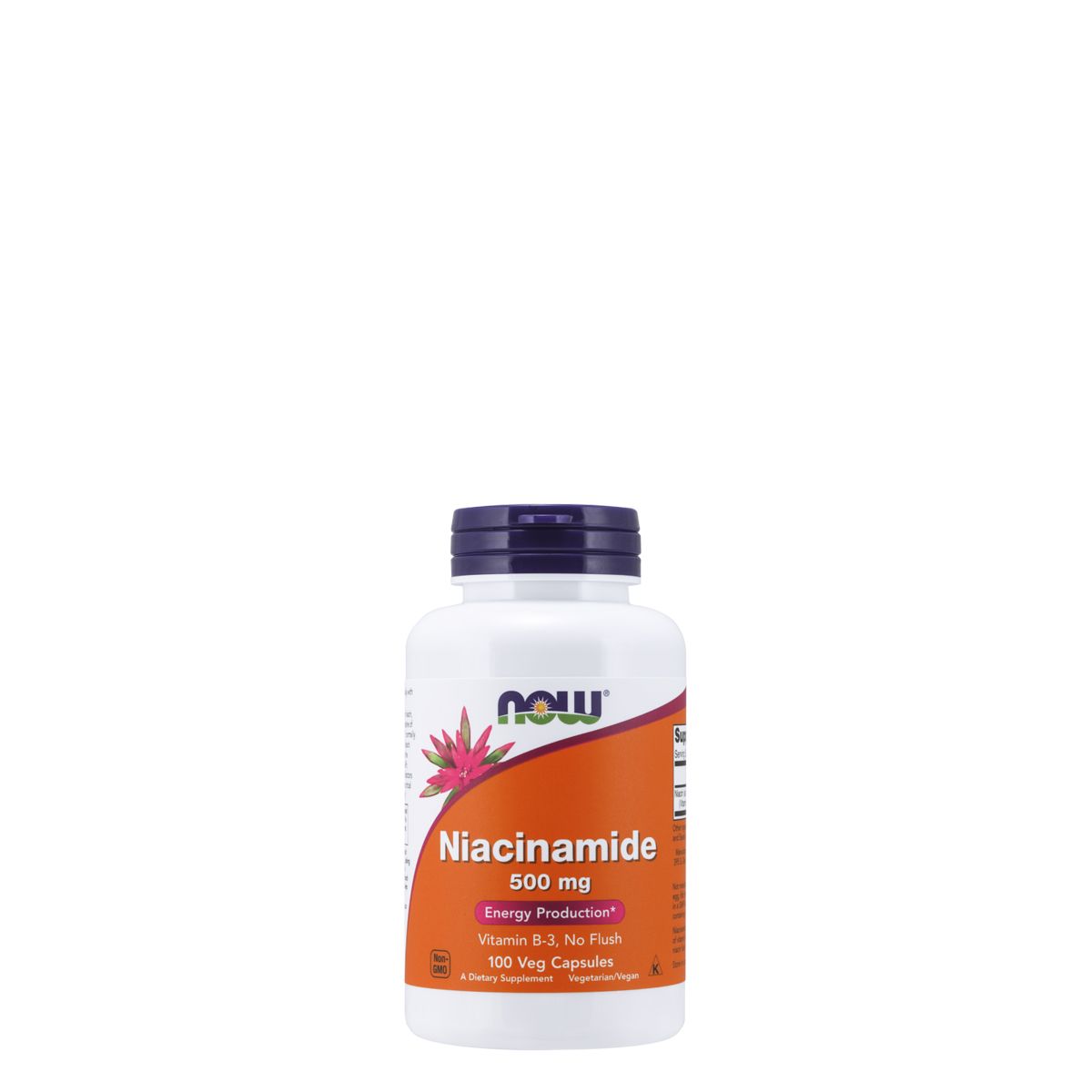 Nikotinamid 500 mg, Now Niacinamide, 100 kapszula