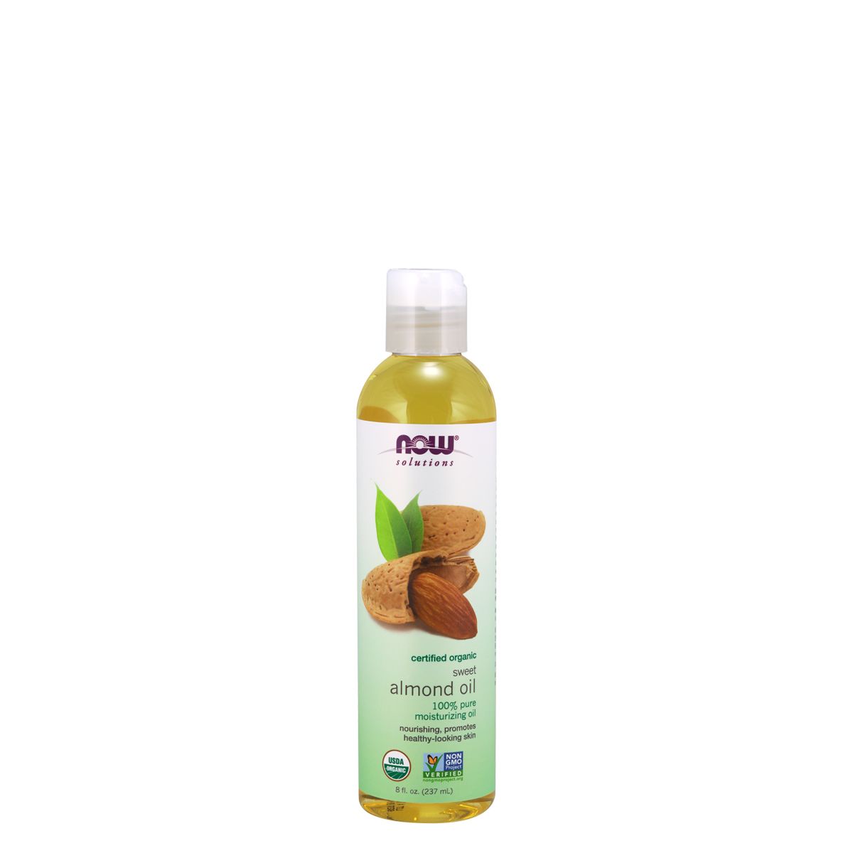100%-os tisztaságú bőrápoló mandulaolaj, Now Almond Oil, 118 ml