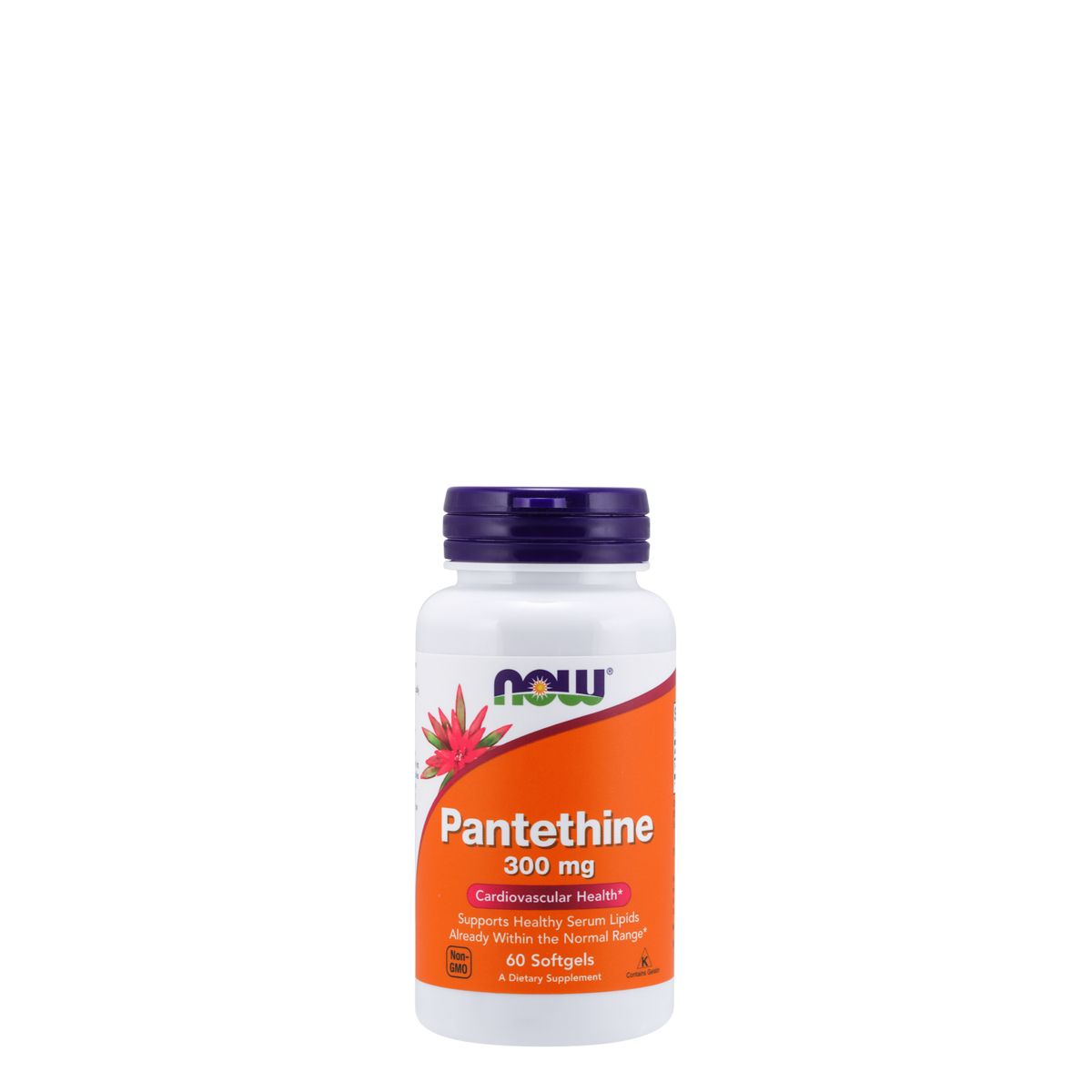 Pantetin 300 mg, Now Panthetine, 60 kapszula