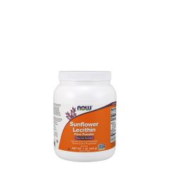 Napraforgó lecitin por, Now Sunflover Lecithin Pure Powder, 454 g